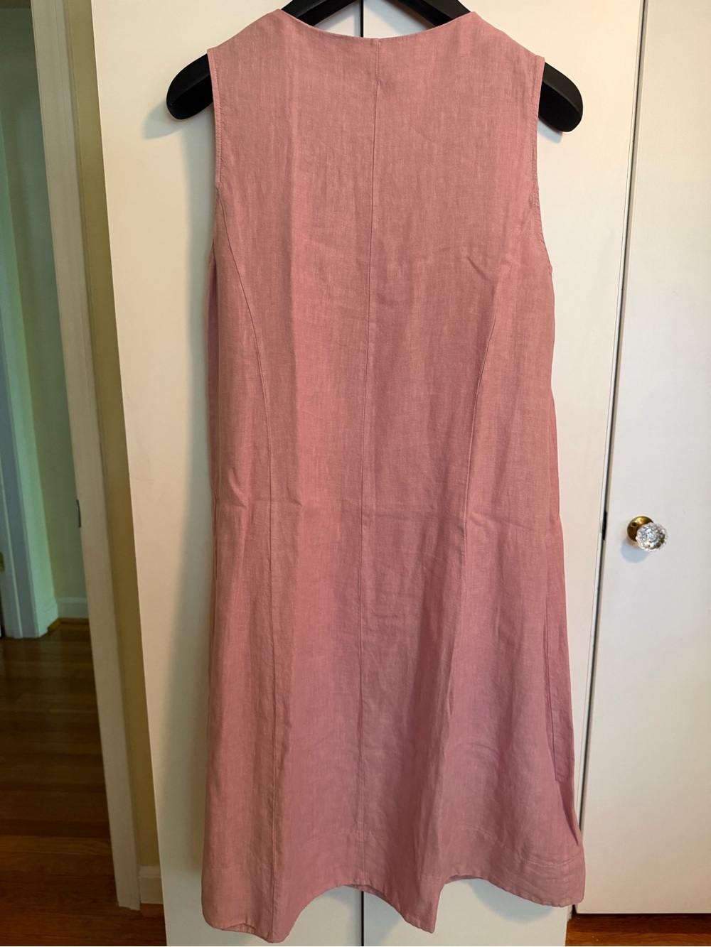 Italian Linen A-Line Dress - Picture 2 of 5
